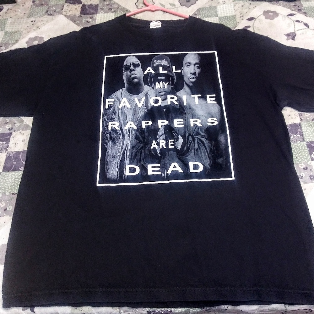 Size XL All My Favorite Rappers Are Dead t-shirt